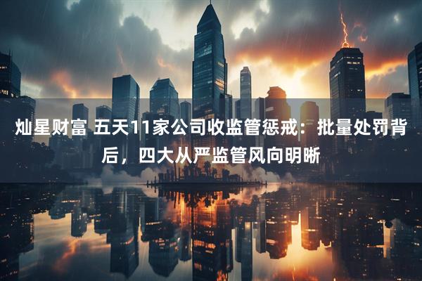 灿星财富 五天11家公司收监管惩戒:批量处罚背后,四大从严监管风向明晰